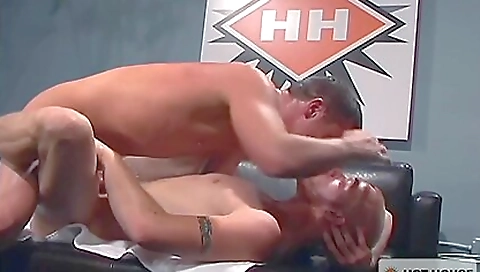 Sexy girl gets her ass drilled by a dildo