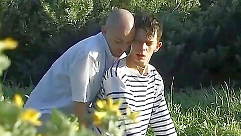 Mature woman fucks two guys